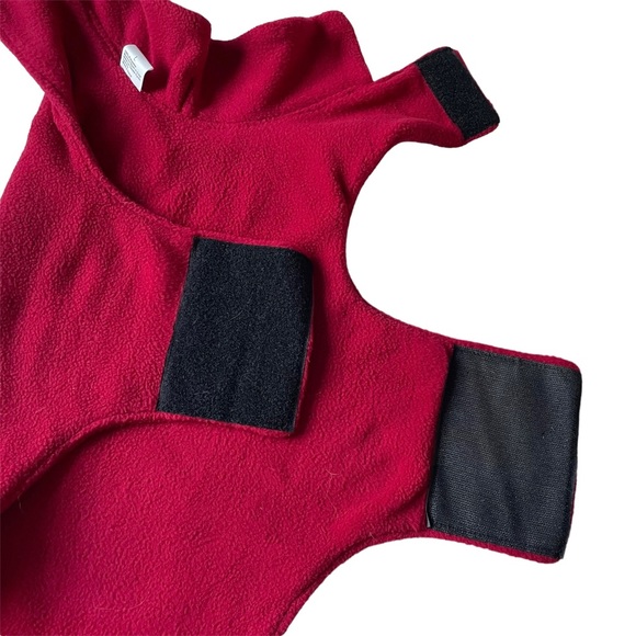 Red Fleece Dog Coat M/L EUC - Picture 6 of 15